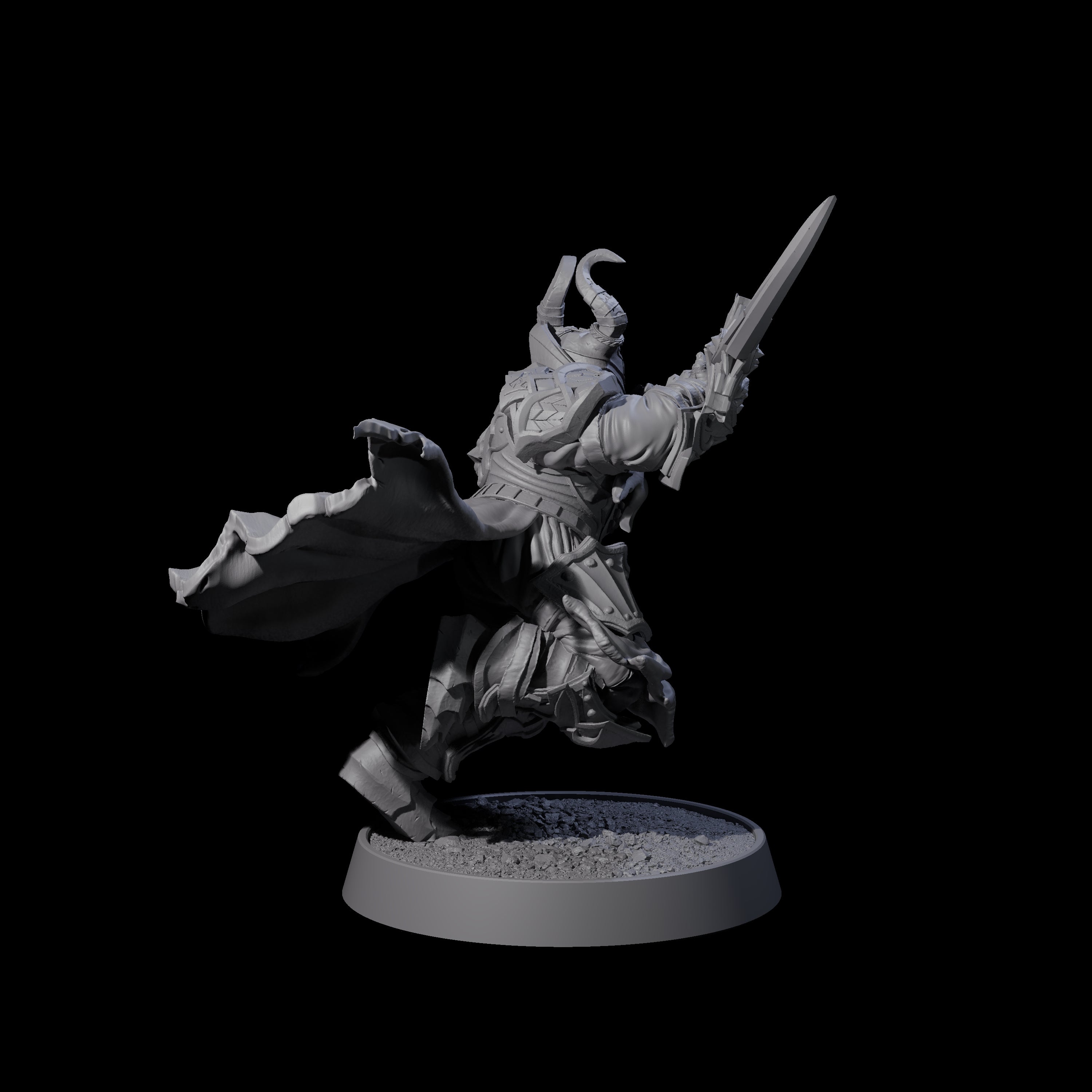 Mercenary of the Golden Circle L Miniature for Dungeons and Dragons, Pathfinder or other TTRPGs