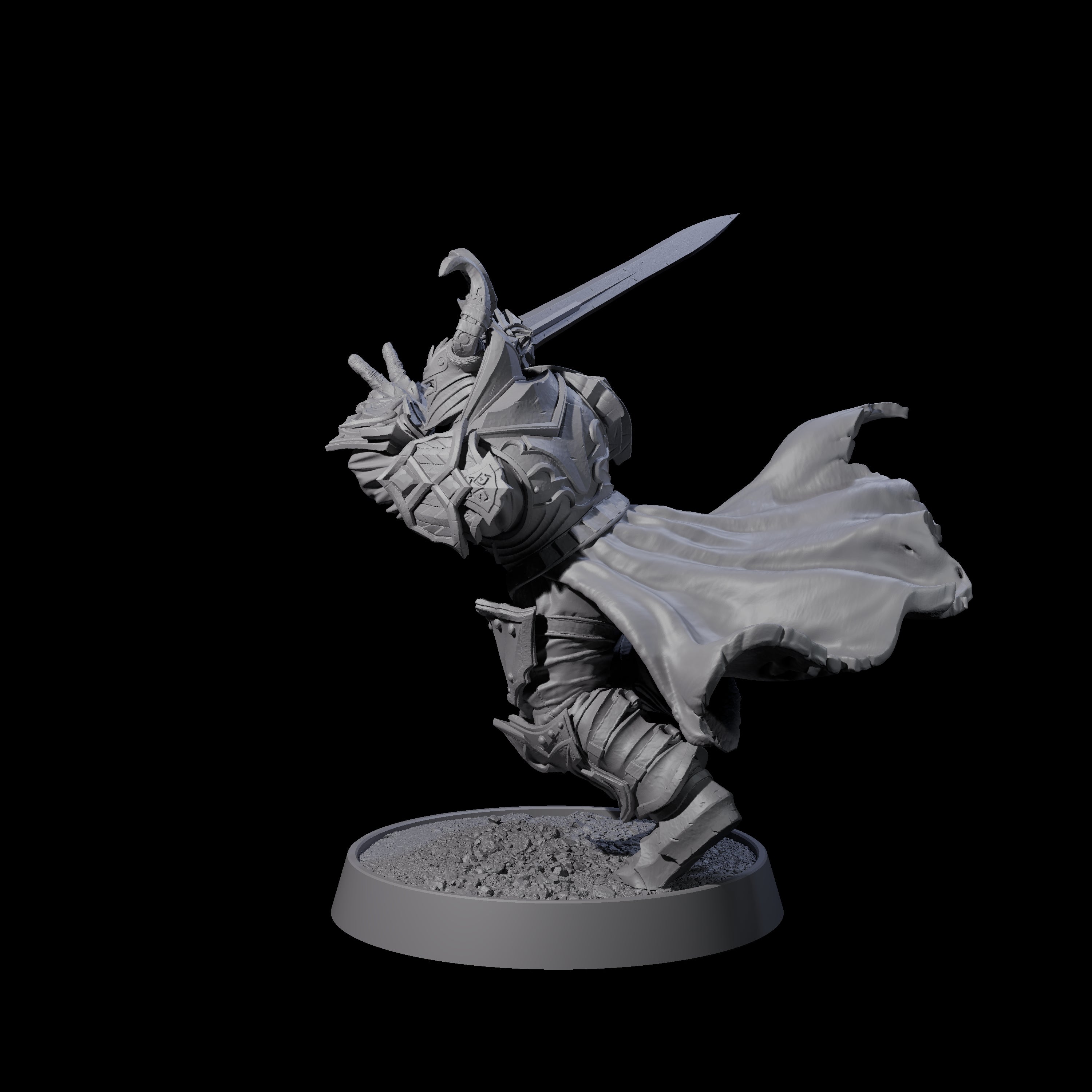 Mercenary of the Golden Circle L Miniature for Dungeons and Dragons, Pathfinder or other TTRPGs
