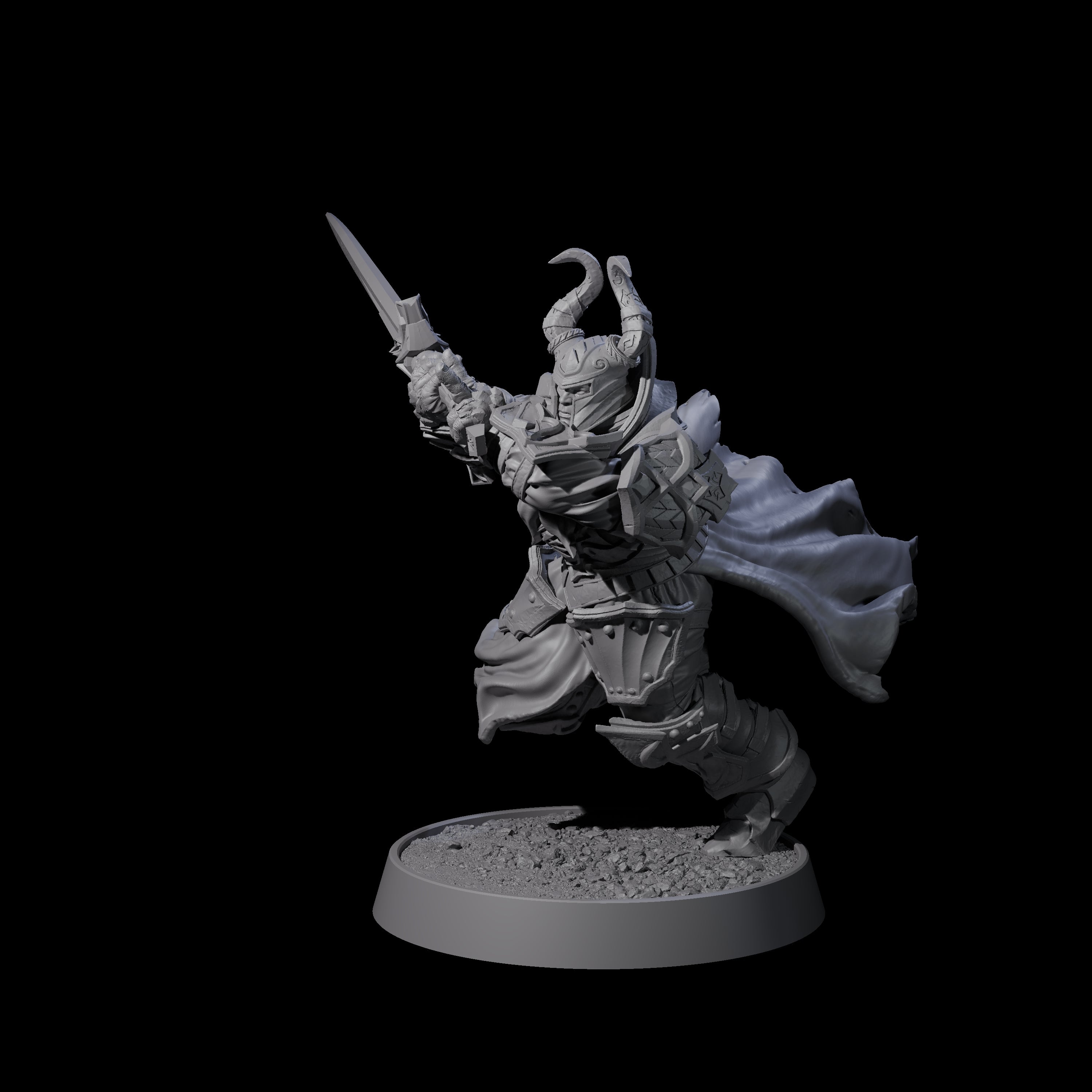 Mercenary of the Golden Circle L Miniature for Dungeons and Dragons, Pathfinder or other TTRPGs