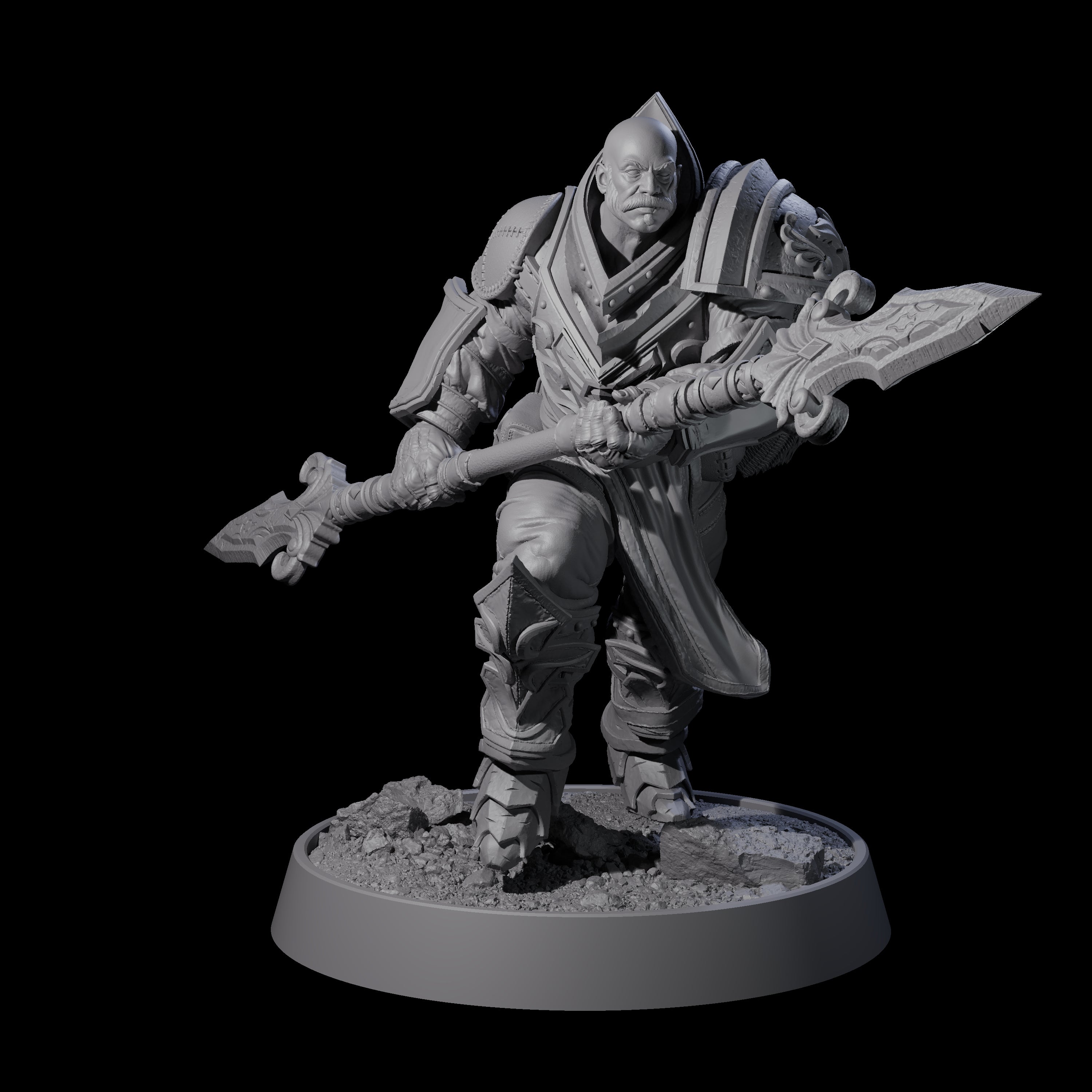 Mercenary of the Golden Circle M Miniature for Dungeons and Dragons, Pathfinder or other TTRPGs