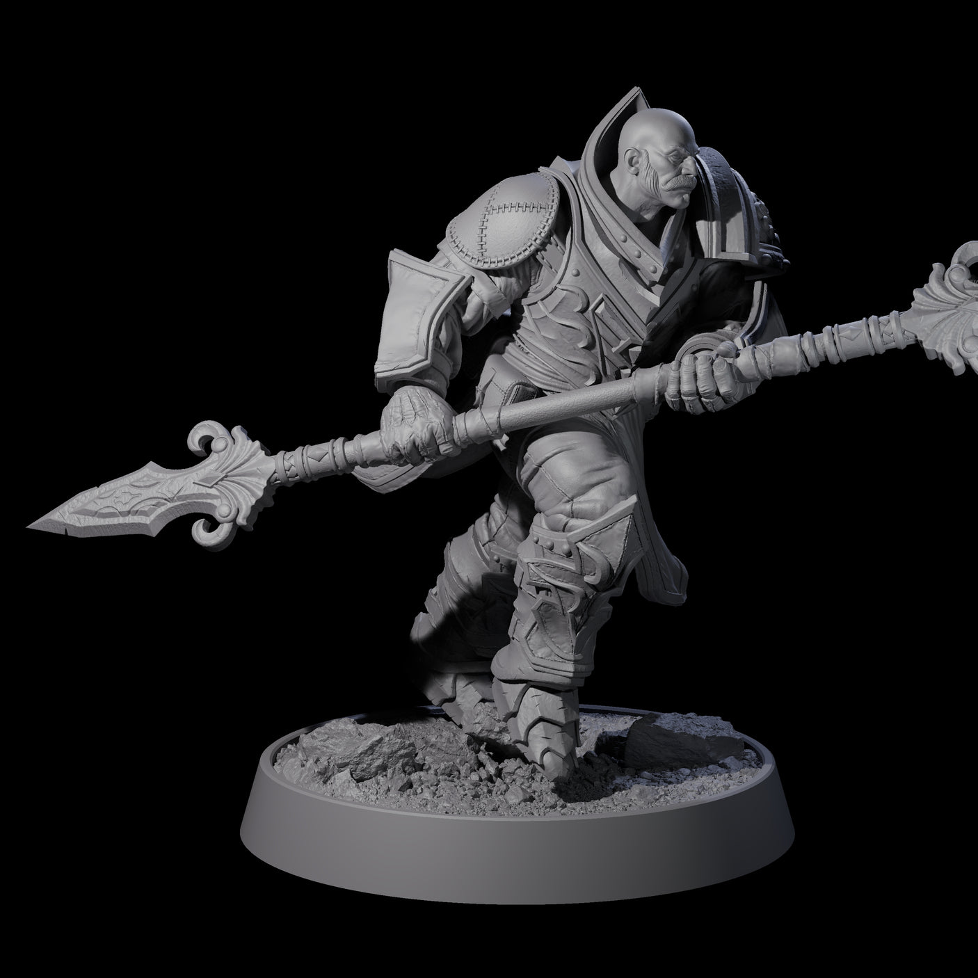 Mercenary of the Golden Circle M Miniature for Dungeons and Dragons, Pathfinder or other TTRPGs