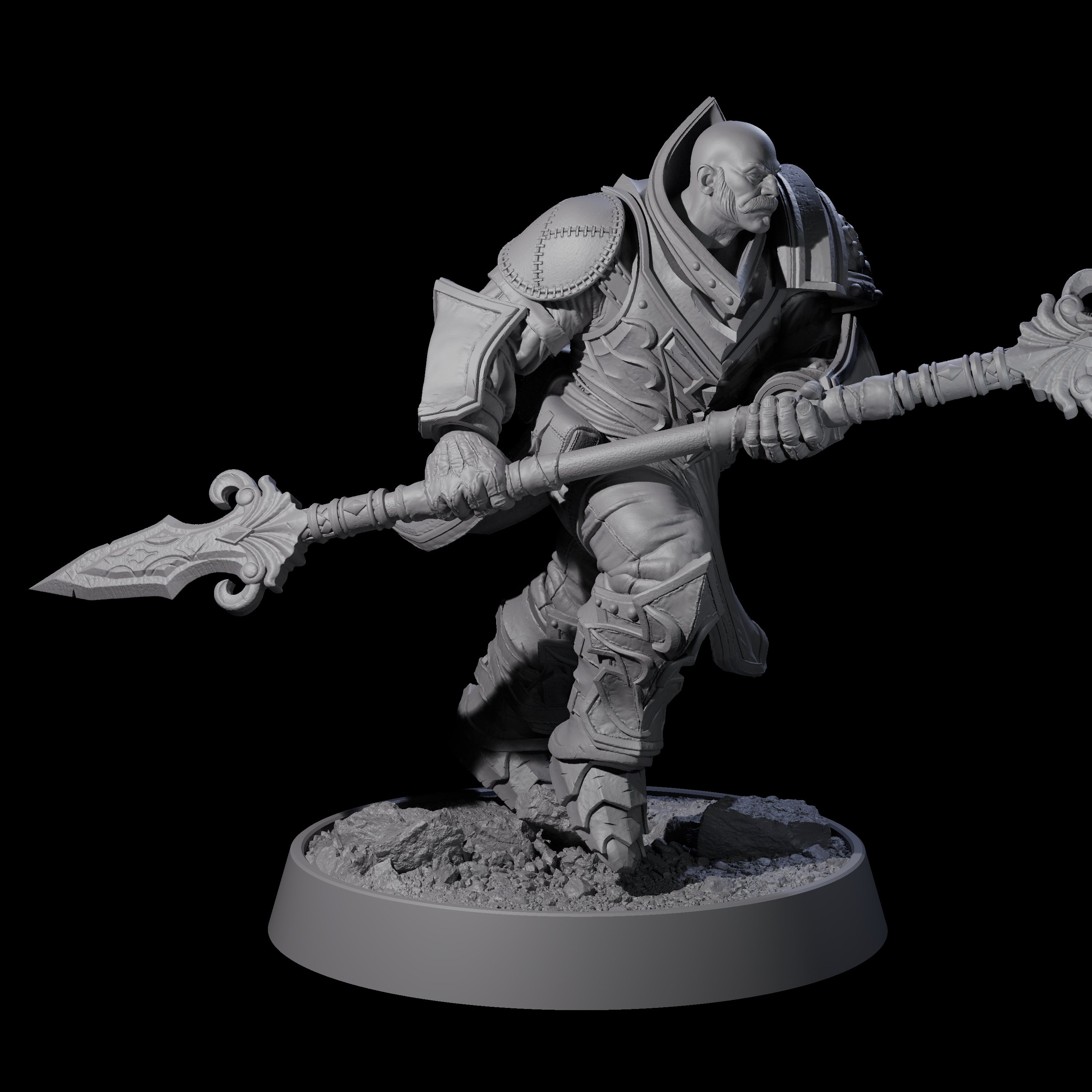 Mercenary of the Golden Circle M Miniature for Dungeons and Dragons, Pathfinder or other TTRPGs