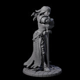 Meredith - Resting Fighter Miniature for Dungeons and Dragons, Pathfinder or other TTRPGs