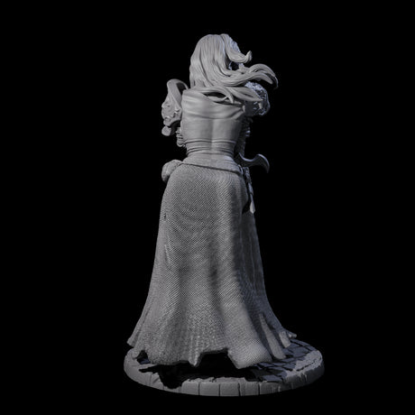 Meredith - Resting Fighter Miniature for Dungeons and Dragons, Pathfinder or other TTRPGs