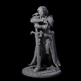 Meredith - Resting Fighter Miniature for Dungeons and Dragons, Pathfinder or other TTRPGs