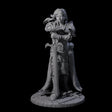 Meredith - Resting Fighter Miniature for Dungeons and Dragons, Pathfinder or other TTRPGs