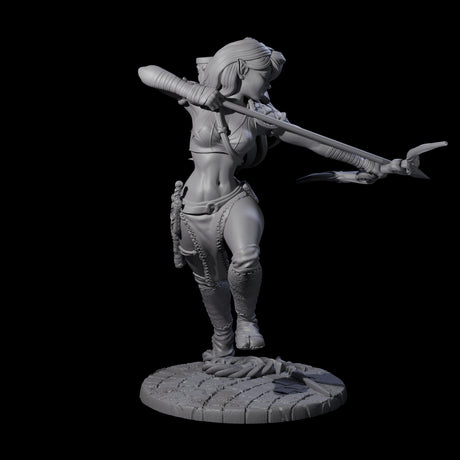 Merhis - Shooting Fighter Miniature for Dungeons and Dragons, Pathfinder or other TTRPGs
