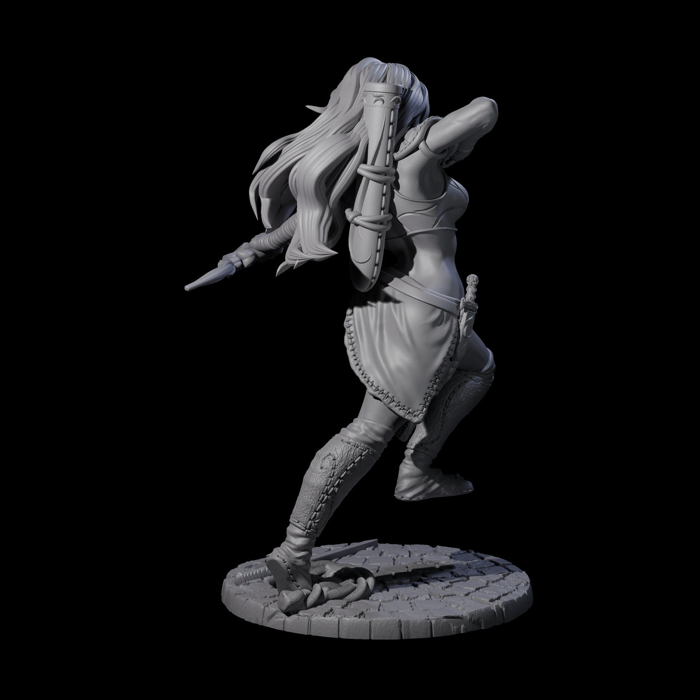 Merhis - Shooting Fighter Miniature for Dungeons and Dragons, Pathfinder or other TTRPGs