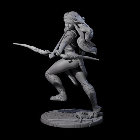 Merhis - Shooting Fighter Miniature for Dungeons and Dragons, Pathfinder or other TTRPGs