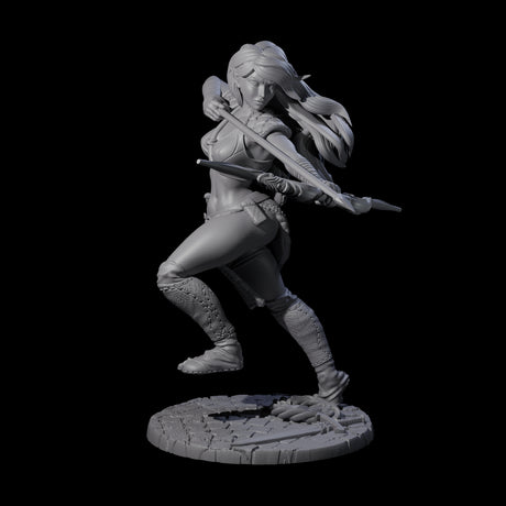 Merhis - Shooting Fighter Miniature for Dungeons and Dragons, Pathfinder or other TTRPGs