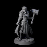 Mighty Hammer Fighter Miniature for Dungeons and Dragons, Pathfinder or other TTRPGs