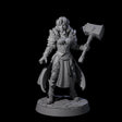 Mighty Hammer Fighter Miniature for Dungeons and Dragons, Pathfinder or other TTRPGs