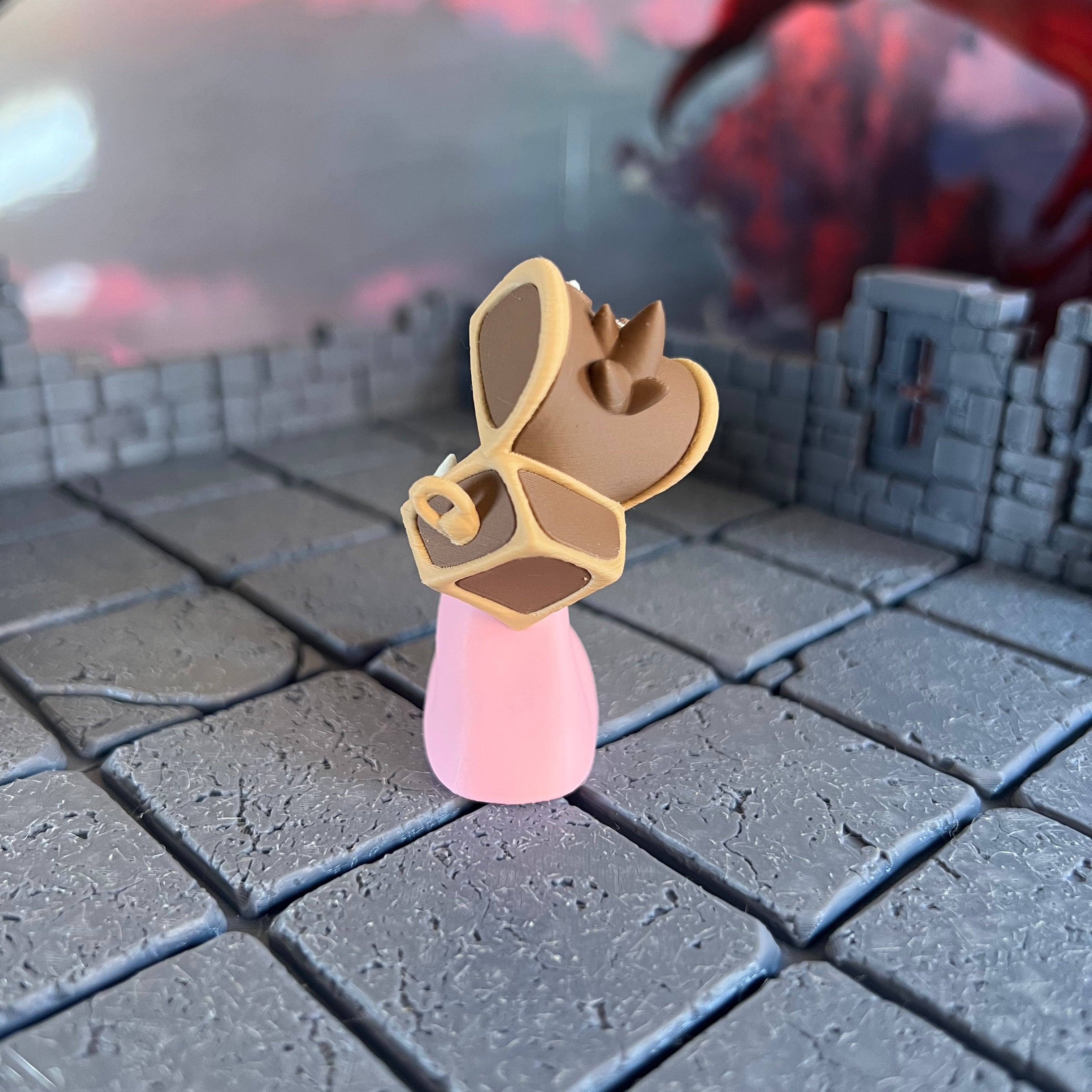 Mimic Treasure Chest Multicolour Table Ready Miniature Miniature for Dungeons and Dragons, Pathfinder or other TTRPGs