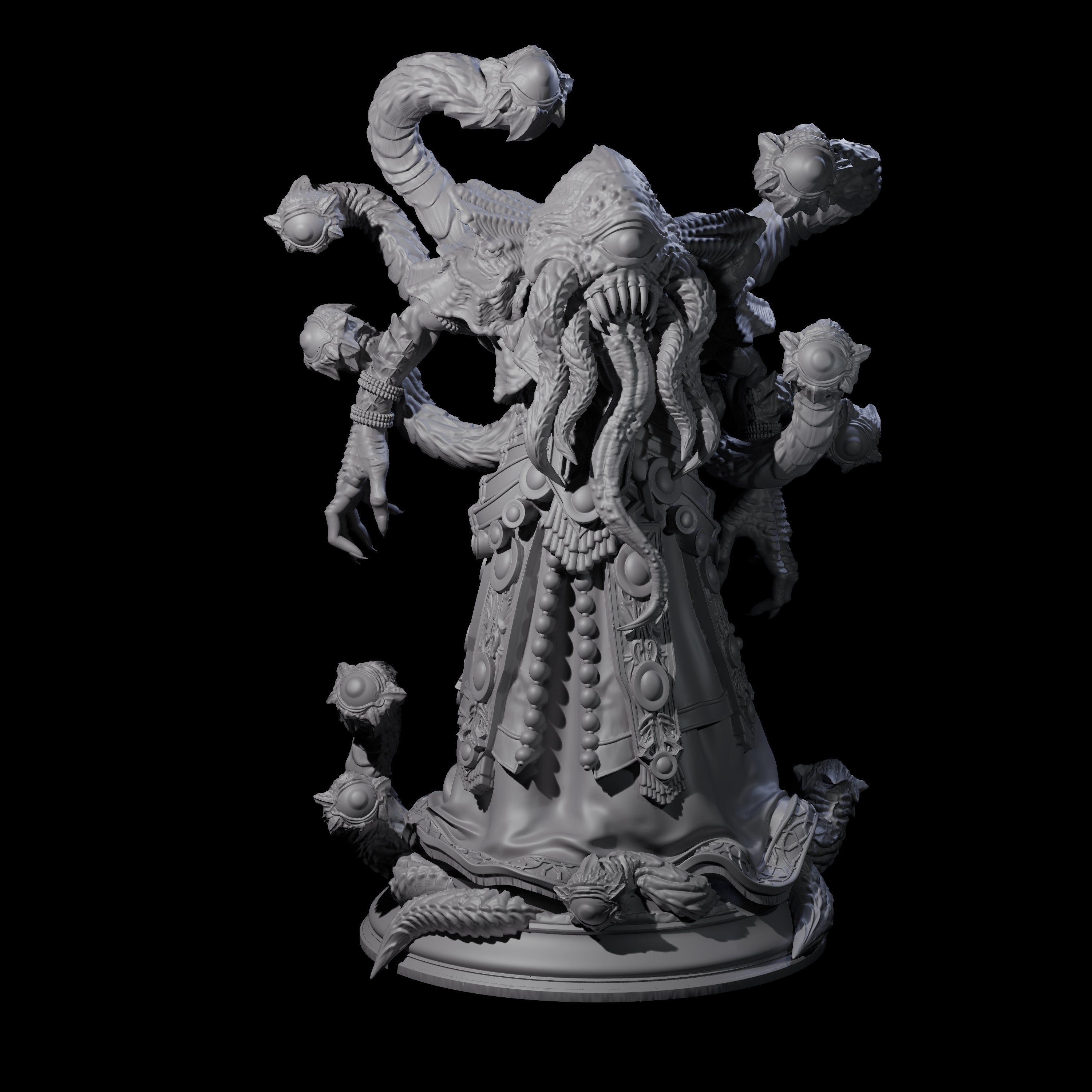 Mind Flayer Beholder Hybrid Miniature for Dungeons and Dragons, Pathfinder or other TTRPGs