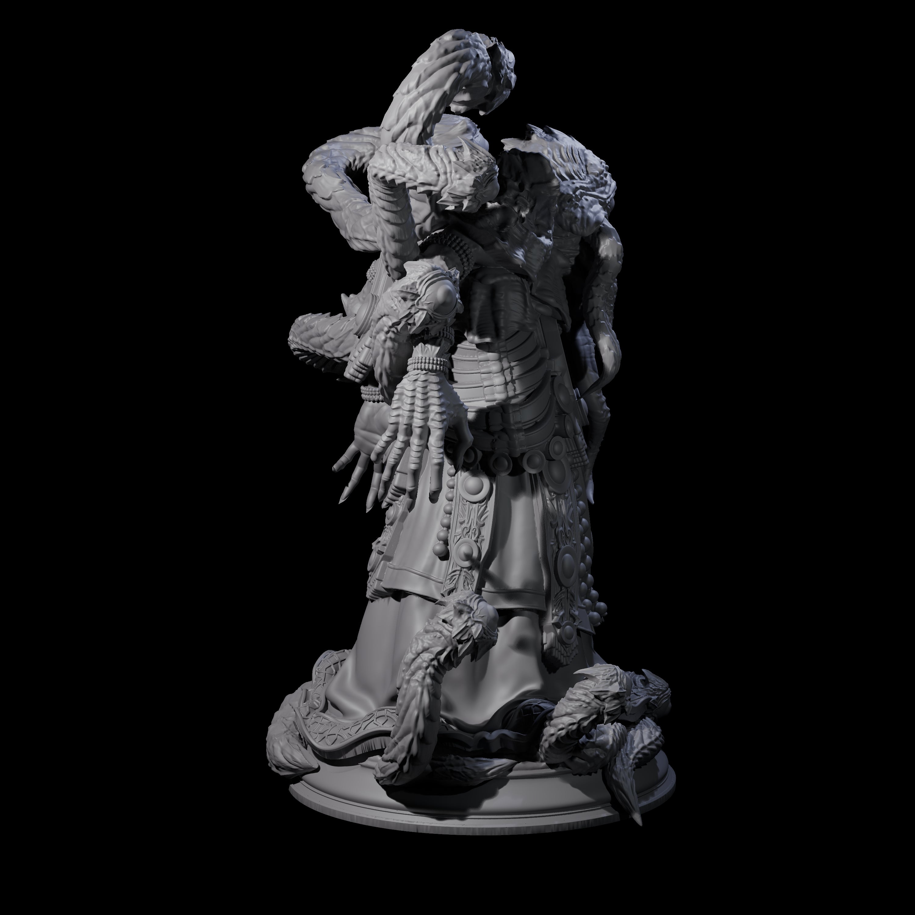 Mind Flayer Beholder Hybrid Miniature for Dungeons and Dragons, Pathfinder or other TTRPGs