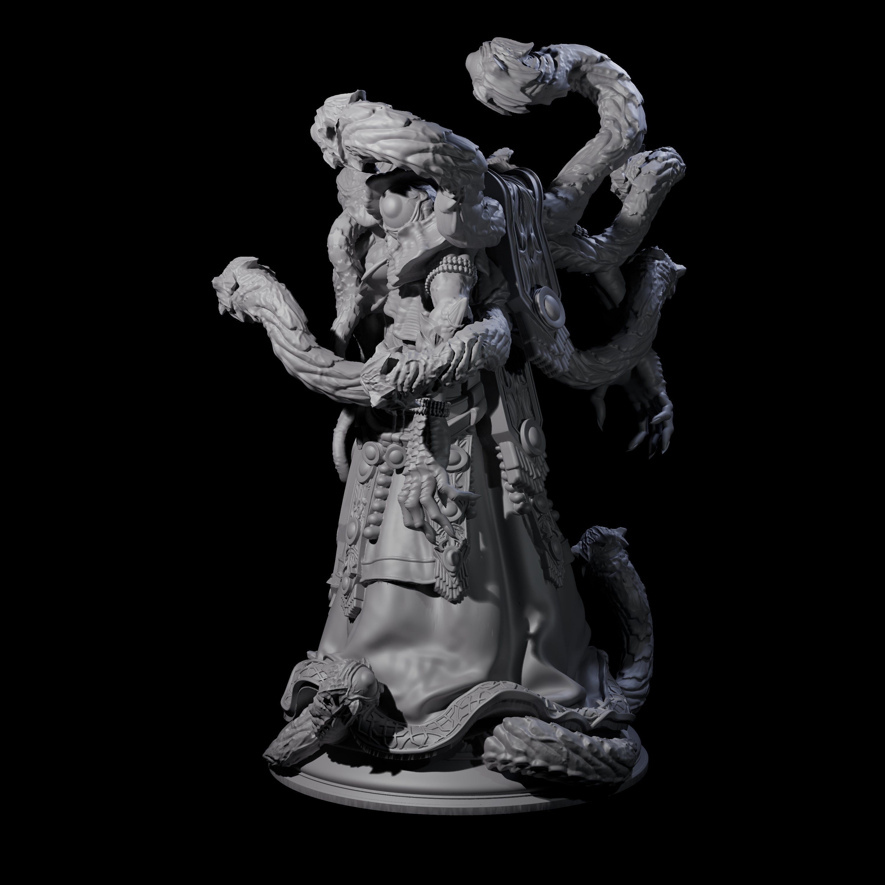 Mind Flayer Beholder Hybrid Miniature for Dungeons and Dragons, Pathfinder or other TTRPGs