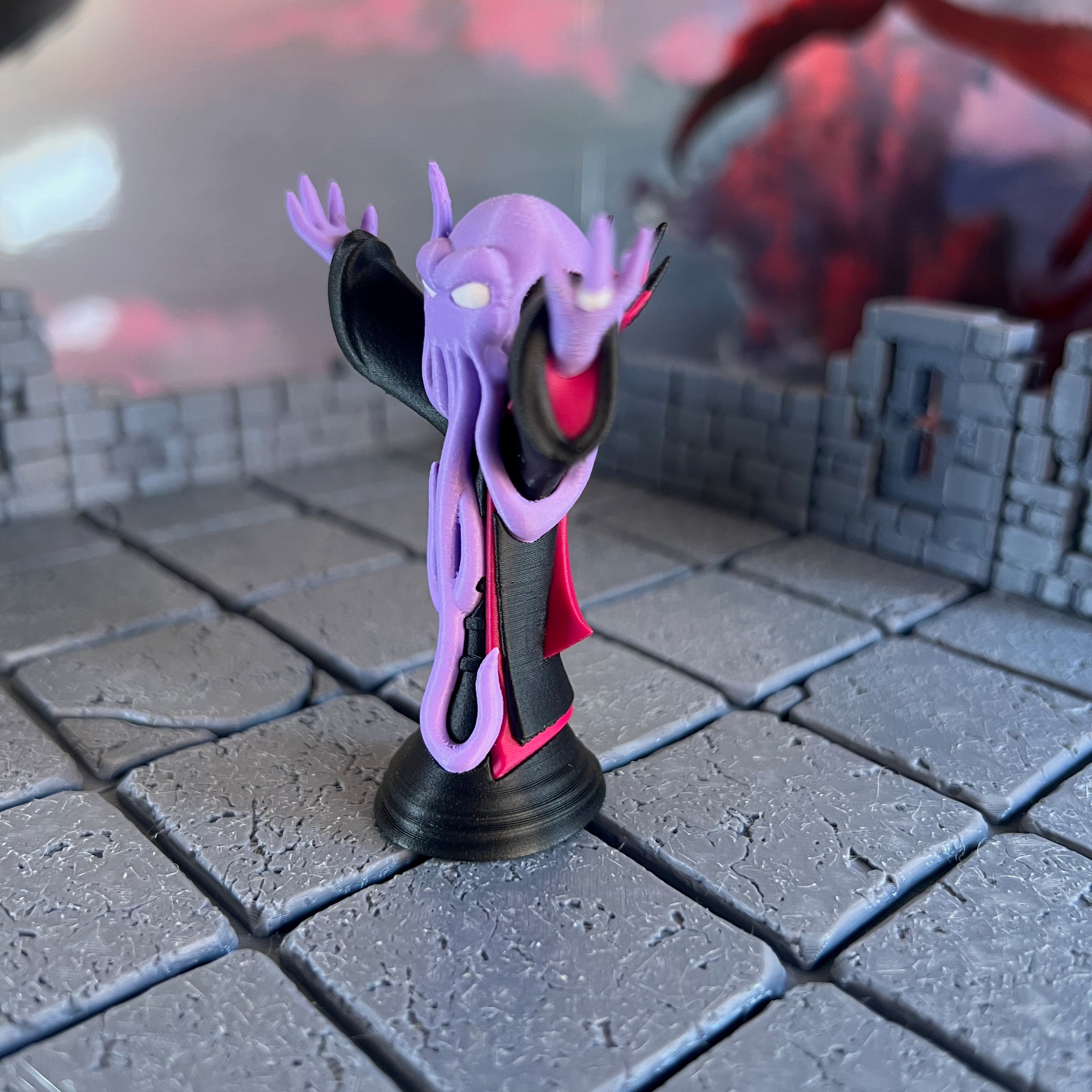 Mind Flayer Mind Eater Multicolour Table Ready Miniature Miniature for Dungeons and Dragons, Pathfinder or other TTRPGs
