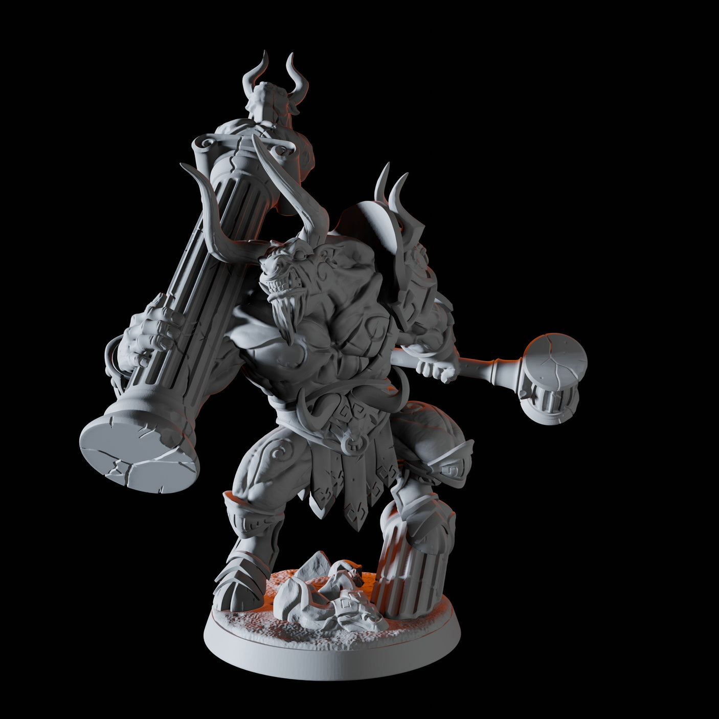Minotaur Champion Miniature for Dungeons and Dragons, Pathfinder or other TTRPGs