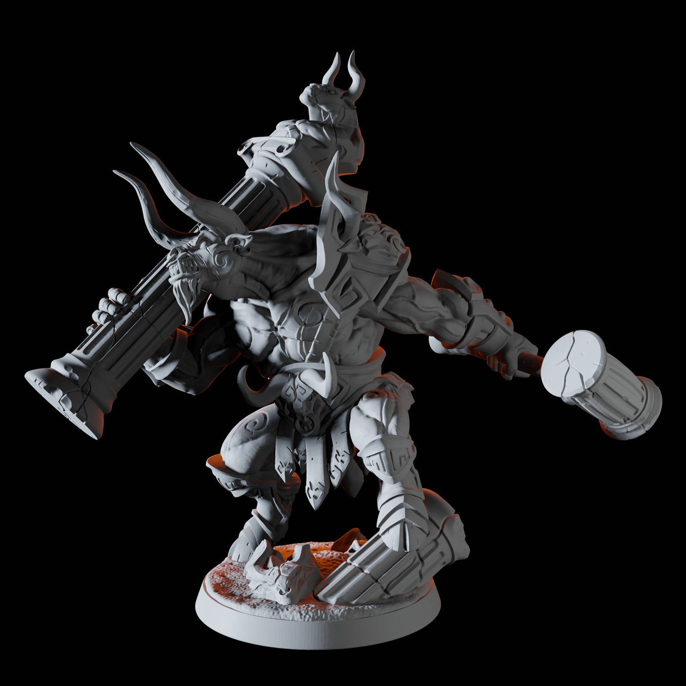 Minotaur Champion Miniature for Dungeons and Dragons, Pathfinder or other TTRPGs