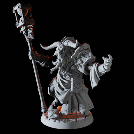 Minotaur Sage Miniature for Dungeons and Dragons, Pathfinder or other TTRPGs