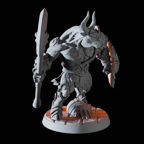Minotaur Warrior A Miniature for Dungeons and Dragons, Pathfinder or other TTRPGs