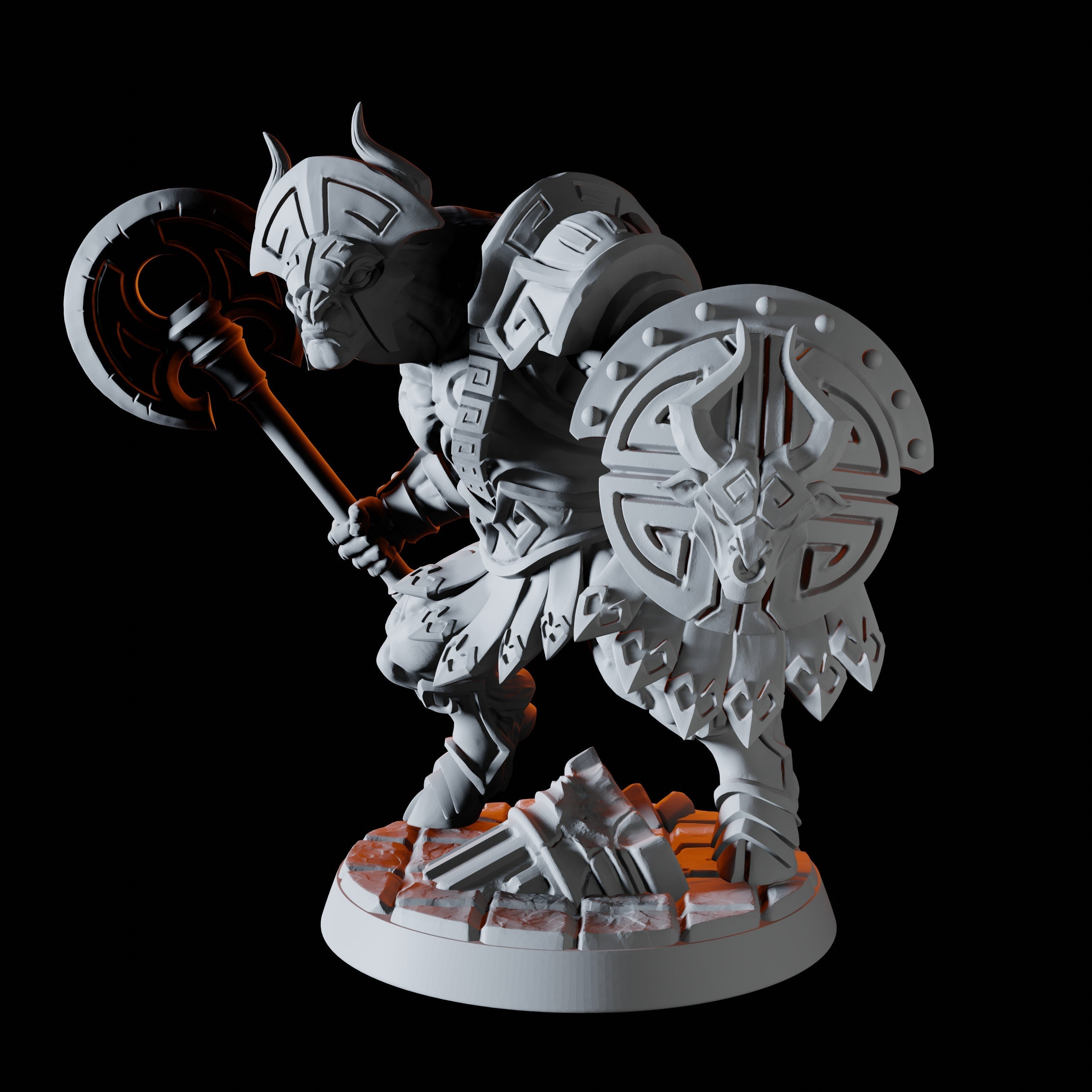 Minotaur Warrior Miniature A for Dungeons and Dragons - Myth Forged