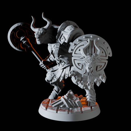 Minotaur Warrior A Miniature for Dungeons and Dragons, Pathfinder or other TTRPGs