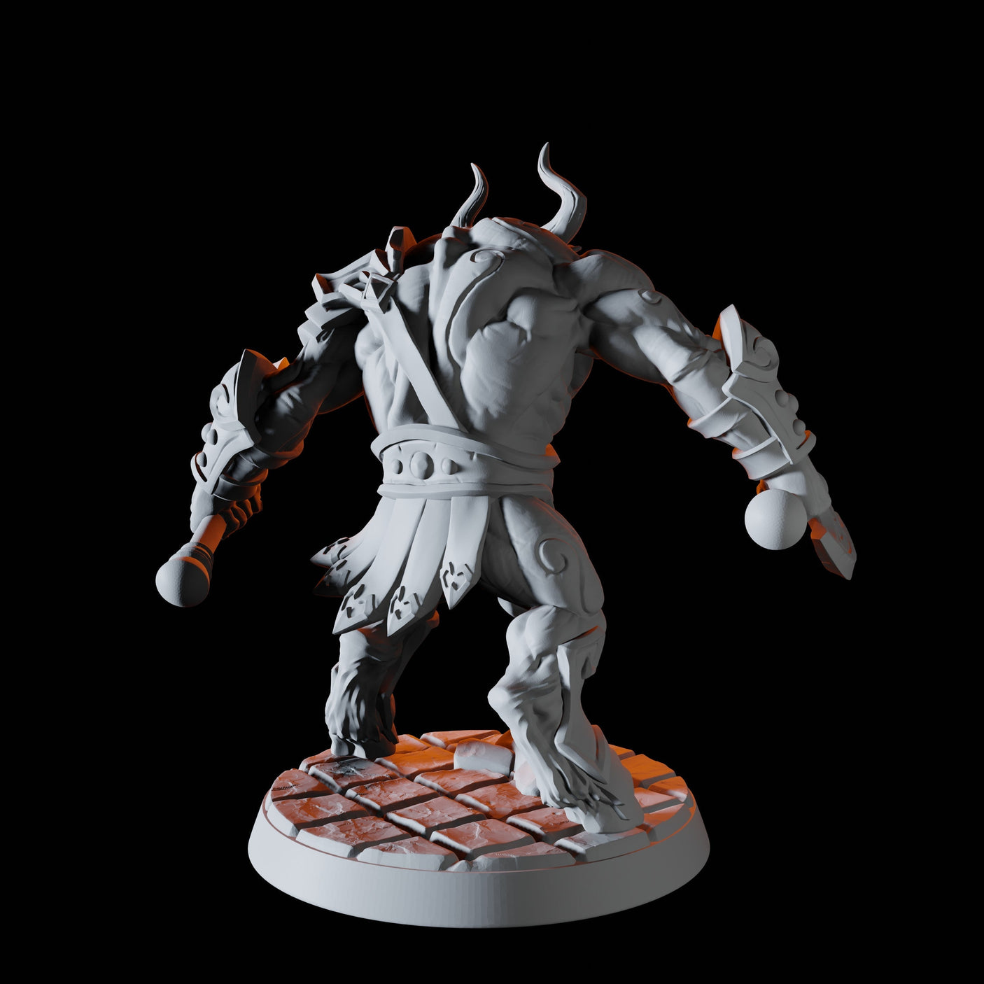 Minotaur Warrior B Miniature for Dungeons and Dragons, Pathfinder or other TTRPGs