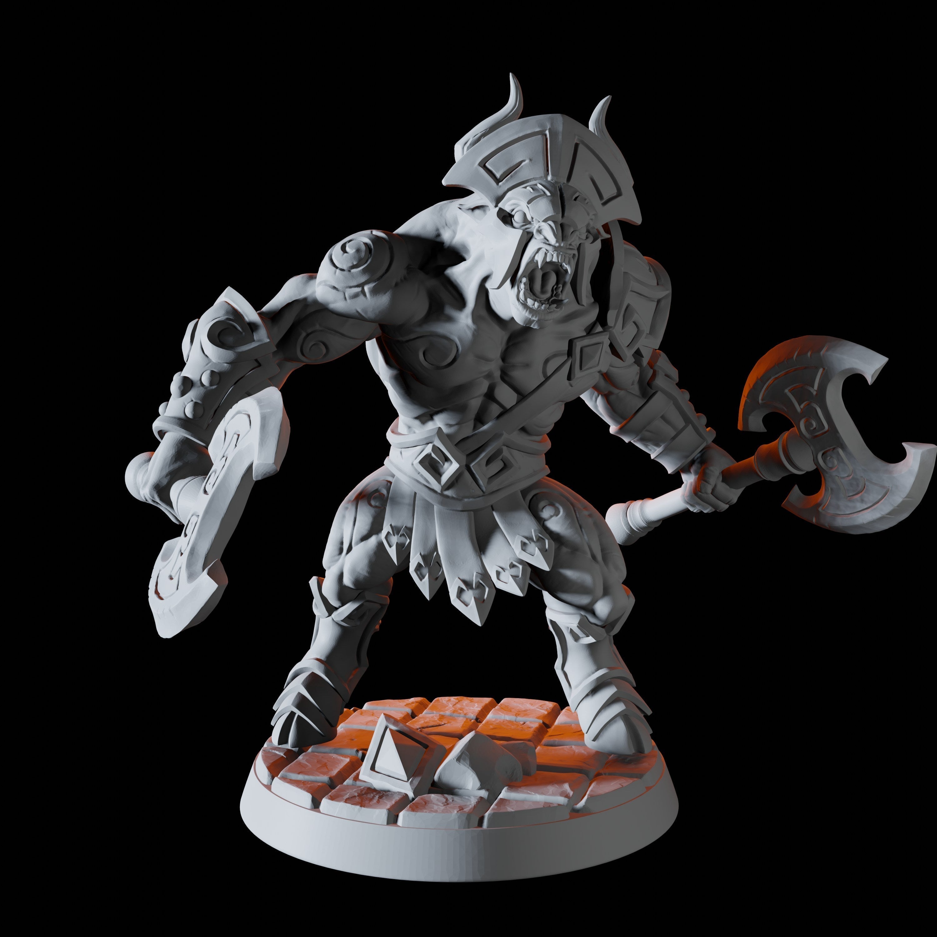 Minotaur Warrior Miniature B for Dungeons and Dragons - Myth Forged