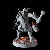 Minotaur Warrior D Miniature for Dungeons and Dragons, Pathfinder or other TTRPGs