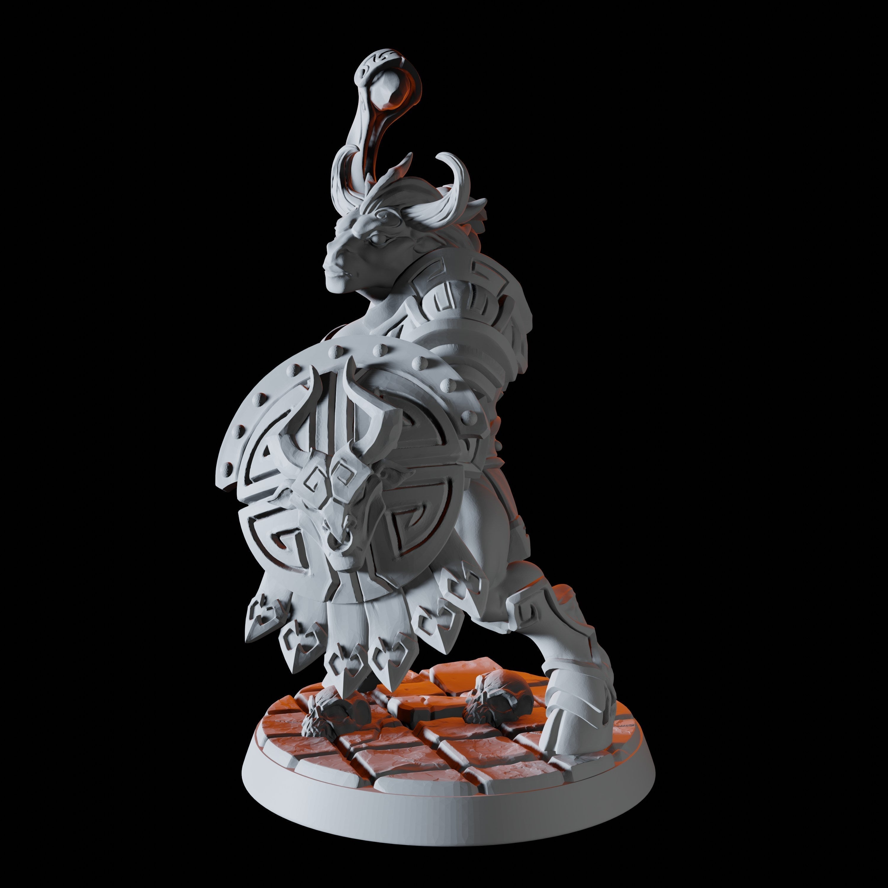 Minotaur Warrior Miniature F for Dungeons and Dragons - Myth Forged