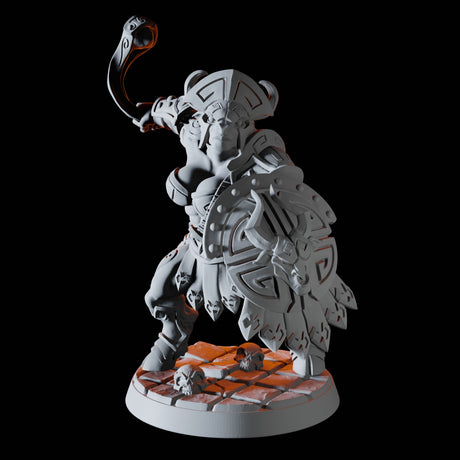 Minotaur Warrior F Miniature for Dungeons and Dragons, Pathfinder or other TTRPGs