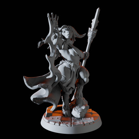 Minotaur Wizard Pinup Miniature for Dungeons and Dragons, Pathfinder or other TTRPGs