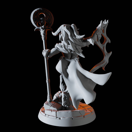 Minotaur Wizard Pinup Miniature for Dungeons and Dragons, Pathfinder or other TTRPGs