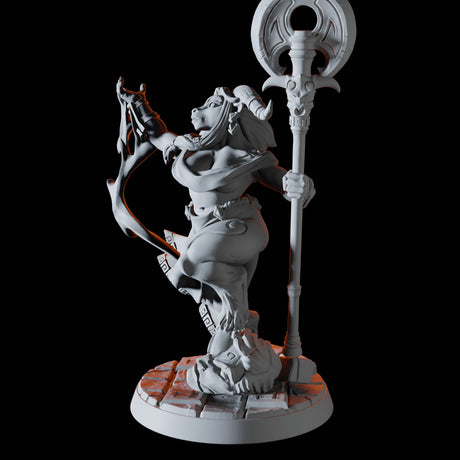 Minotaur Wizard Pinup Miniature for Dungeons and Dragons, Pathfinder or other TTRPGs