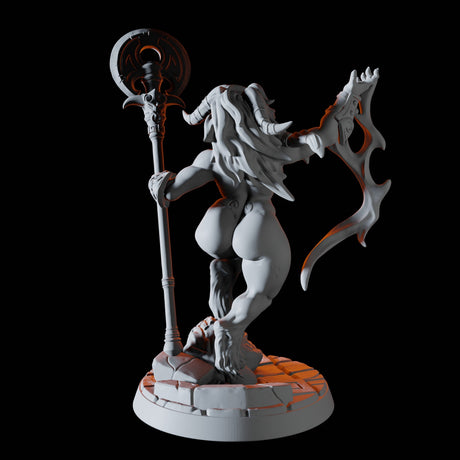 Minotaur Wizard Pinup Miniature for Dungeons and Dragons, Pathfinder or other TTRPGs