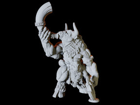 Minotaur blowing a horn Miniature for Dungeons and Dragons, Pathfinder or other TTRPGs