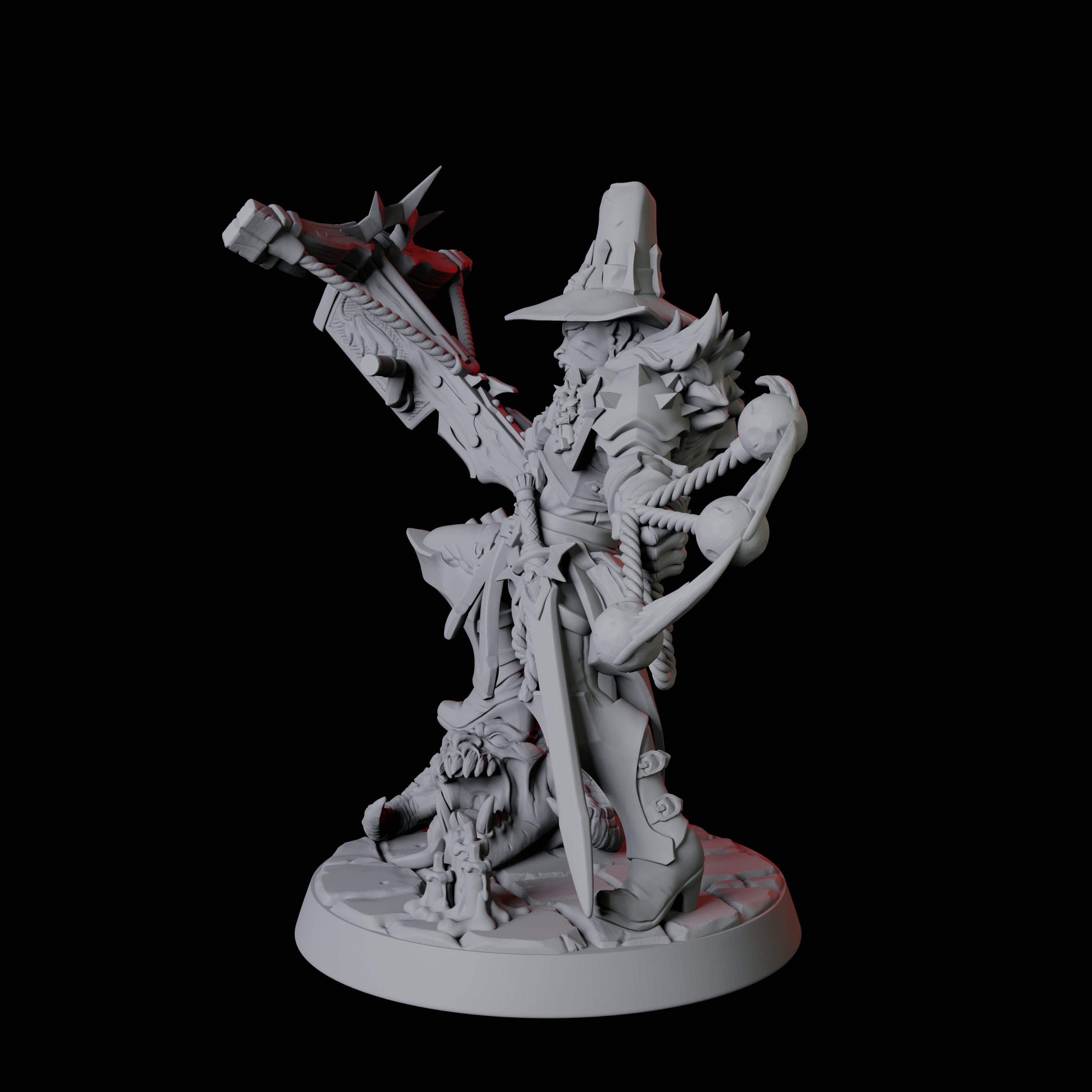 Mistress Vampire Hunter Miniature for Dungeons and Dragons, Pathfinder or other TTRPGs