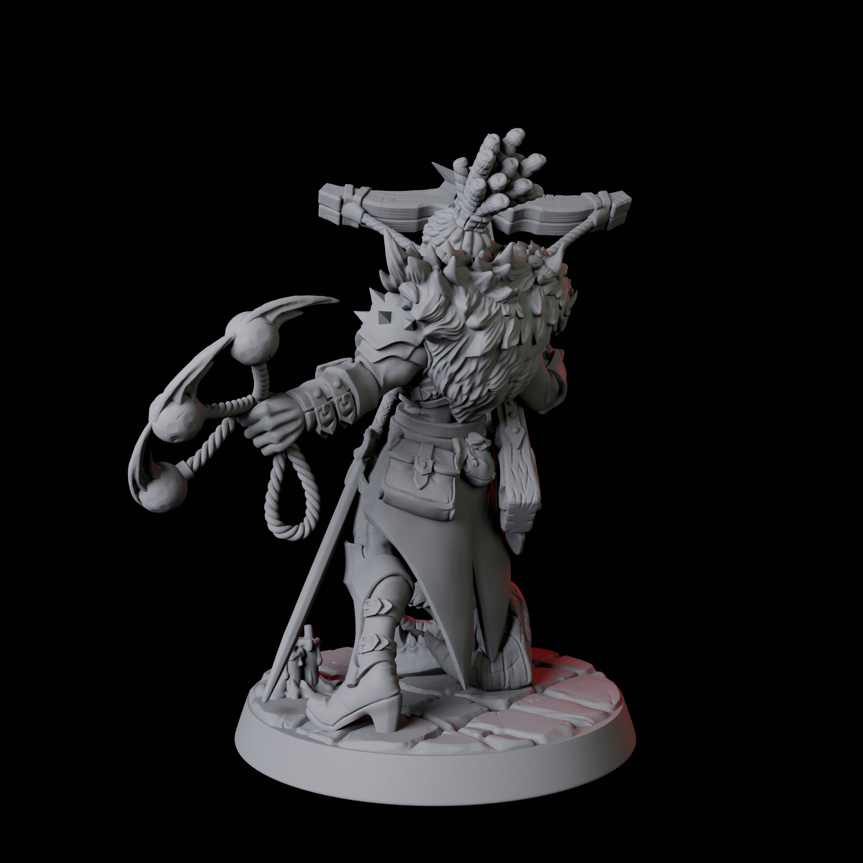 Mistress Vampire Hunter Miniature for Dungeons and Dragons, Pathfinder or other TTRPGs