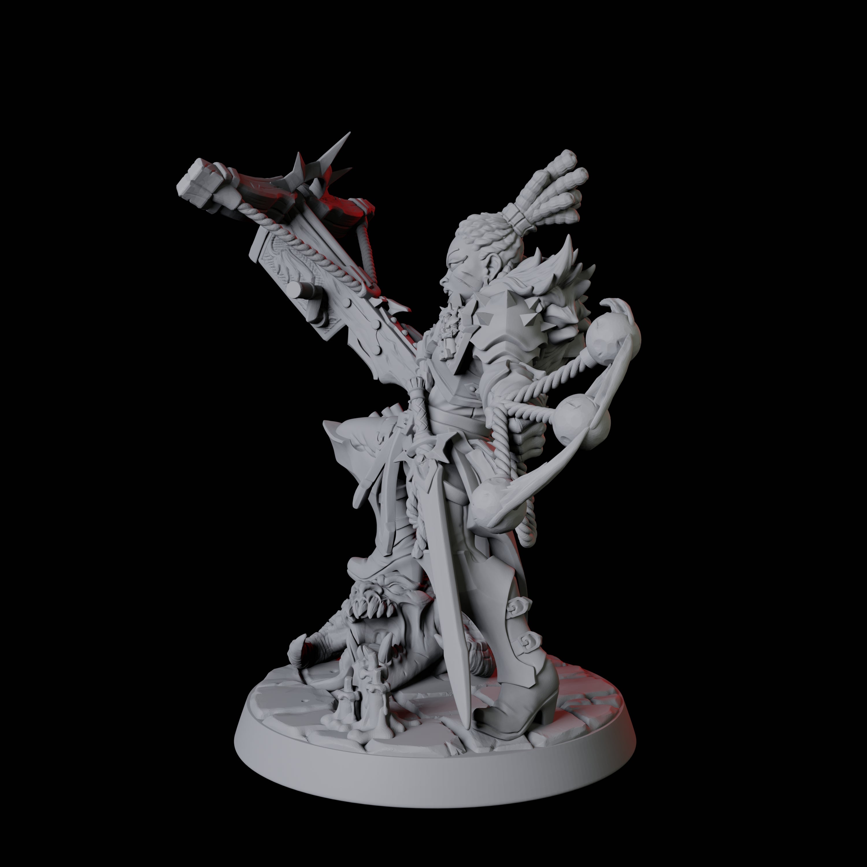 Mistress Vampire Hunter Miniature for Dungeons and Dragons, Pathfinder or other TTRPGs