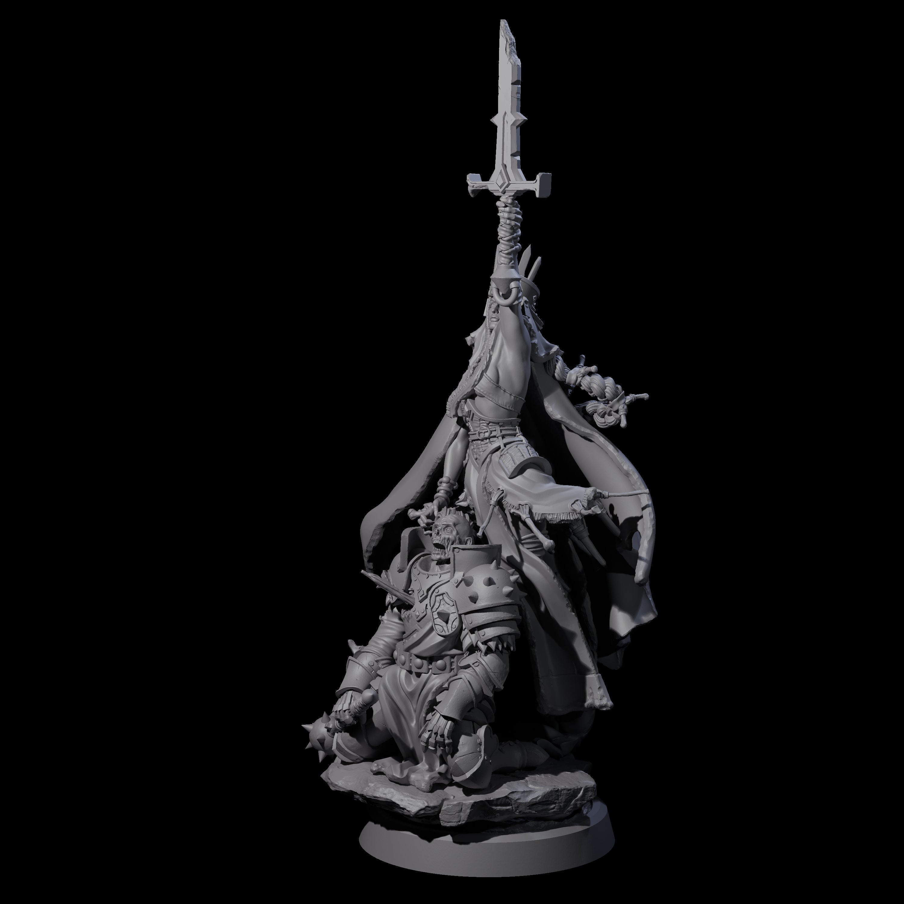 Mistress of the Undead Miniature for Dungeons and Dragons, Pathfinder or other TTRPGs