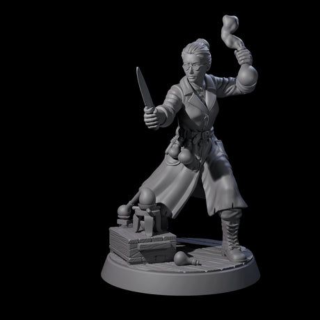 Mixing A Brew Human Investigator Miniature for Dungeons and Dragons, Pathfinder or other TTRPGs