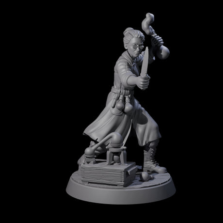 Mixing A Brew Human Investigator Miniature for Dungeons and Dragons, Pathfinder or other TTRPGs