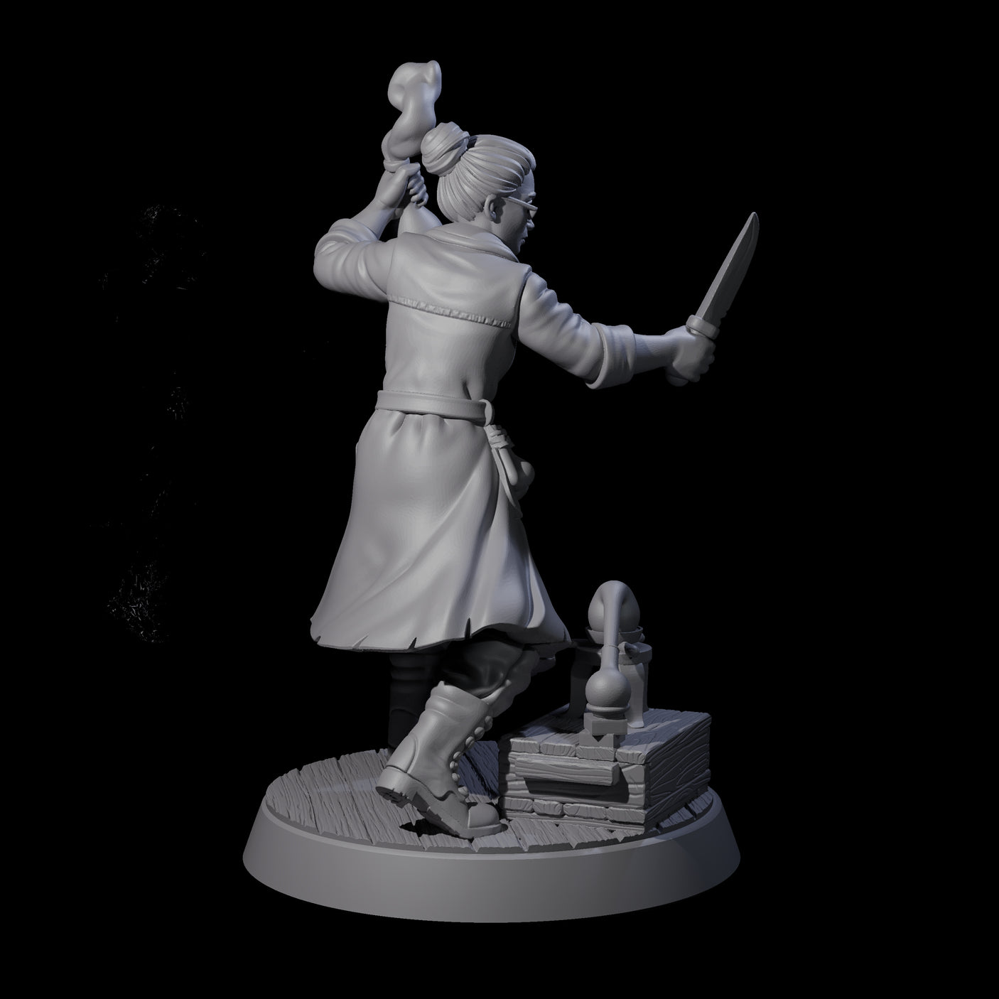 Mixing A Brew Human Investigator Miniature for Dungeons and Dragons, Pathfinder or other TTRPGs