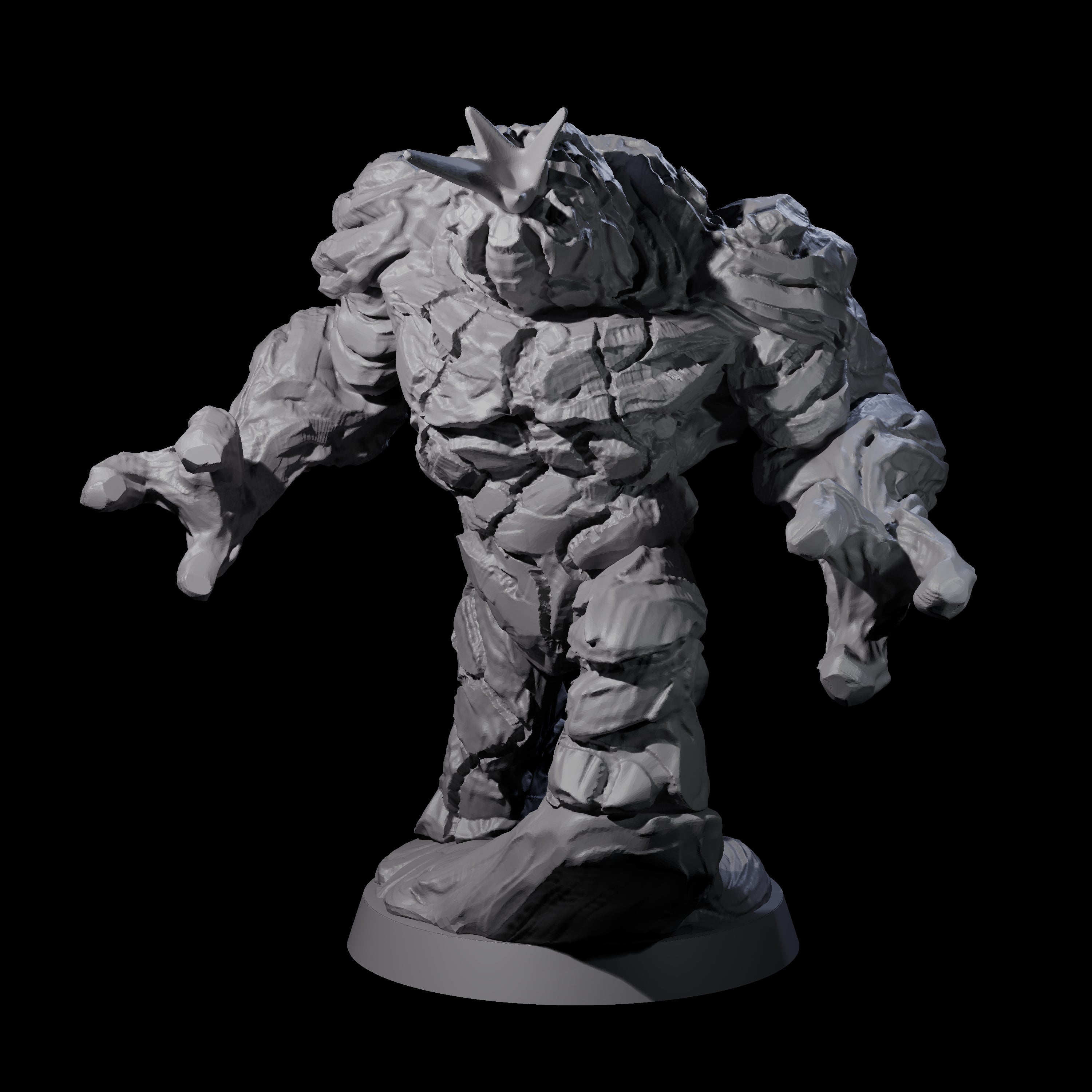 Molten Fire Elemental Vulcanite A Miniature for Dungeons and Dragons, Pathfinder or other TTRPGs