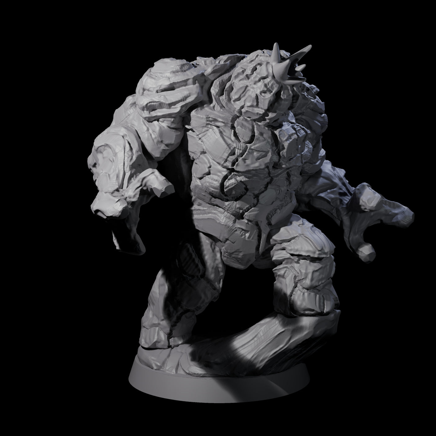 Molten Fire Elemental Vulcanite A Miniature for Dungeons and Dragons, Pathfinder or other TTRPGs