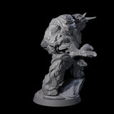Molten Fire Elemental Vulcanite A Miniature for Dungeons and Dragons, Pathfinder or other TTRPGs
