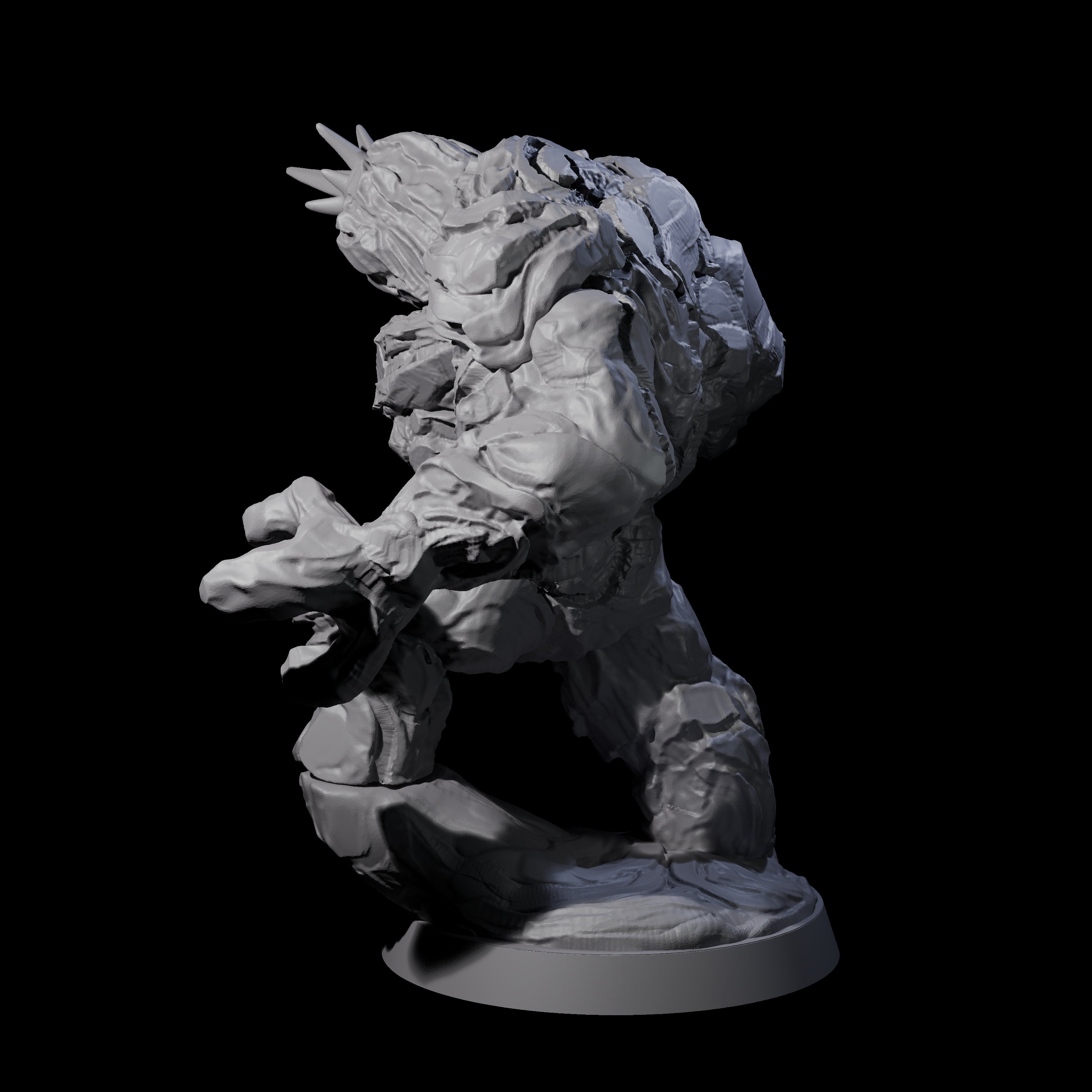 Molten Fire Elemental Vulcanite A Miniature for Dungeons and Dragons, Pathfinder or other TTRPGs