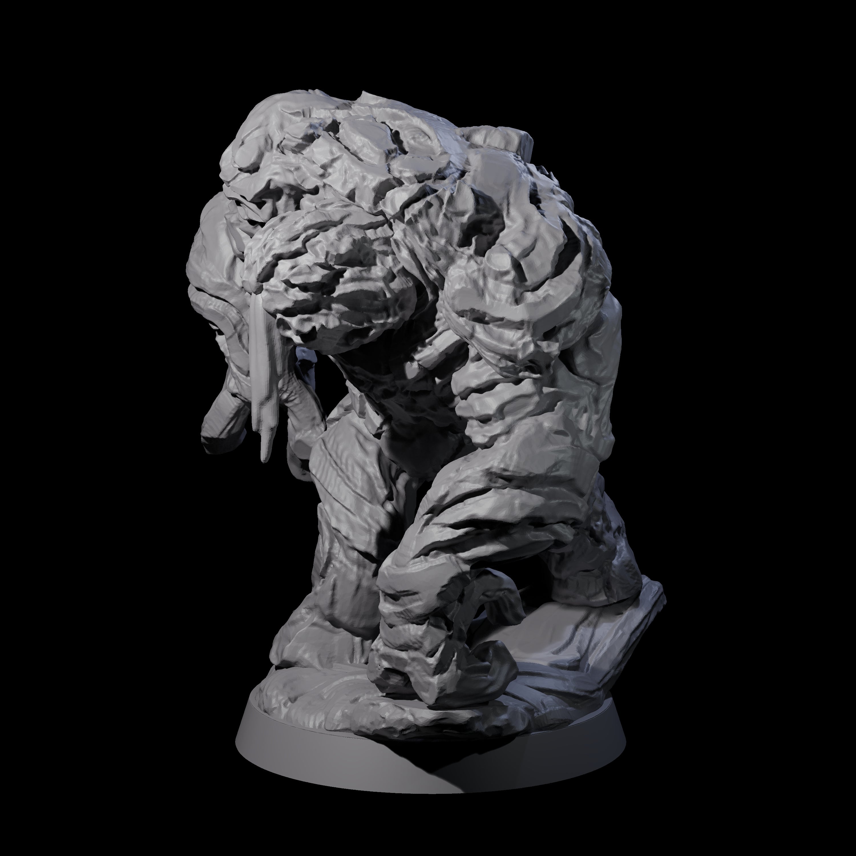 Molten Fire Elemental Vulcanite B Miniature for Dungeons and Dragons, Pathfinder or other TTRPGs