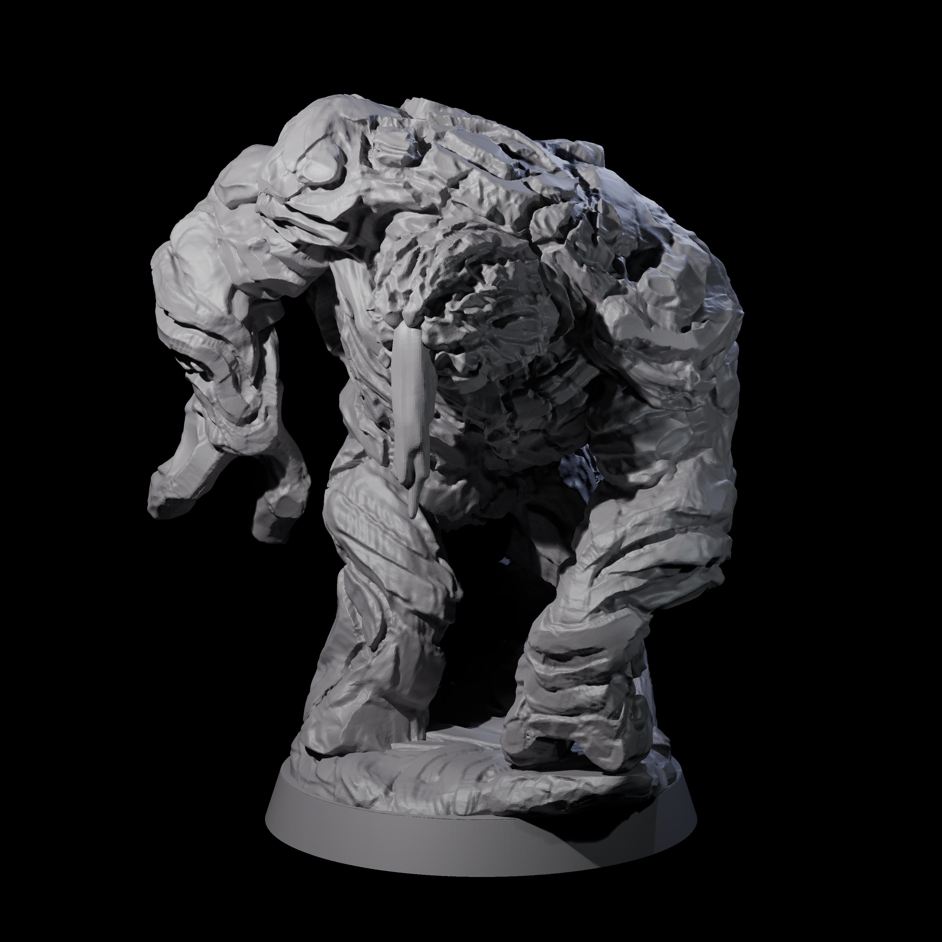 Molten Fire Elemental Vulcanite B Miniature for Dungeons and Dragons, Pathfinder or other TTRPGs